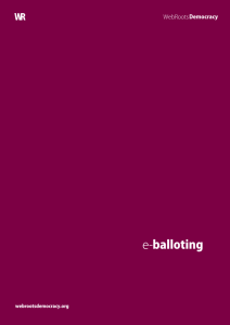 E-balloting cover image
