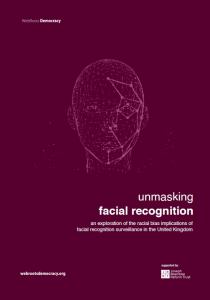 Unmasking Facial Recognition - Report Cover